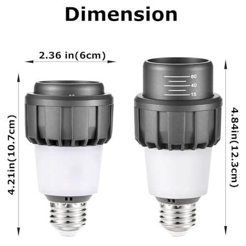 HengBo LED PAR20 Spotlight Bulb, 11W E26 4000K, Adjustable Beam Angle — view 3