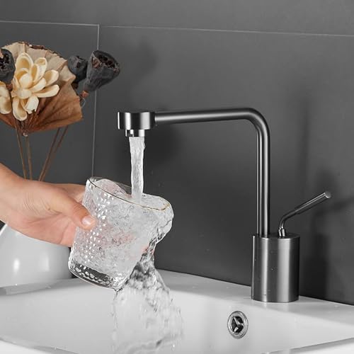 Grifo de baño de un solo manejo para evitar salpicaduras fuera 4