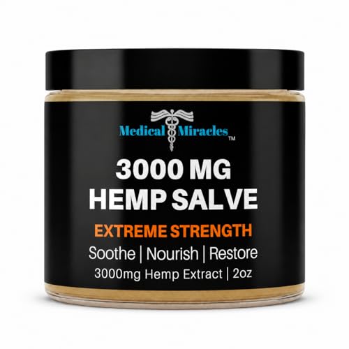 Medical Miracles 3000 MG Hemp Salve for Hips, Joints, Neck a...