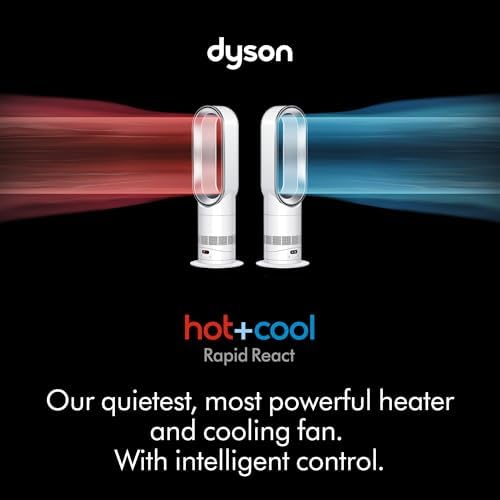 Dyson Hot+Cool™ HF1 Rapid React heater fan (White/Silver) - 1