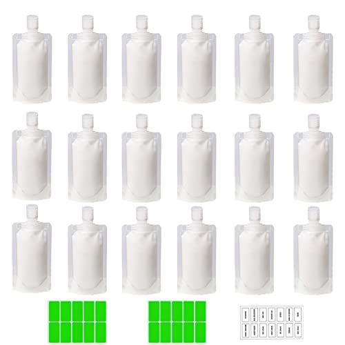 GUXACU 18 bolsas de viagem &ndash; Sacos de maquiagem aprovados pela TSA &ndash; Recipientes de higiene...