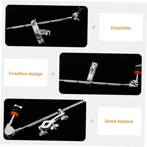Beaupretty Juego de Abrazaderas para Batería con Brazo Extensor de Metal para Montaje de Platillo Compatible con Soporte de Rack de Percusión miniatura 5