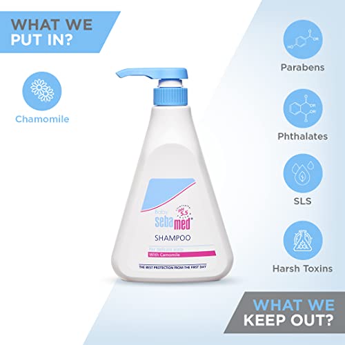 Image of Sebamed Baby Shampoo|pH 5.5| Soap Free| No Tears | 500 ml (Pack of 2)