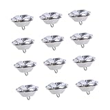 Kristallknöpfe – klar, transparent, glänzend, , gute verarbeitung und zart, strass-kristallknopf