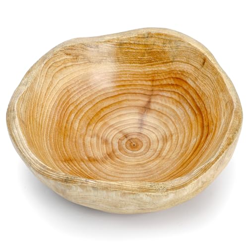 Elsjoy Solid Cedar Irregular Bowl 8.5"
