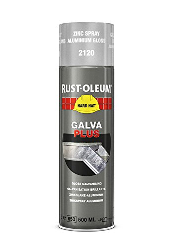 RUST-OLEUM 2120 Hard Hat Galva Plus, Zinc Gloss Renewal, Aluminium