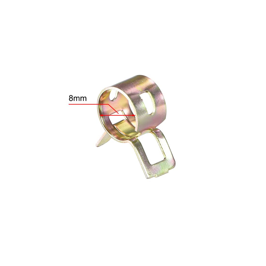 MroMax Federbandklemmen – 16 Mm Innendurchmesser, Für Rohre 16,5–17,2 Mm, Aus 65Mn Stahl, 20 Stück, Schwarz