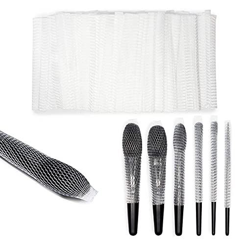 White Mesh Makeup Brush Covers (200 Pieces)