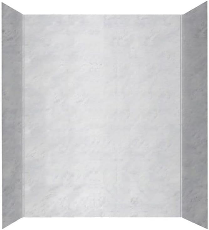 Swan SS00603.130 30-in L x 60-in W x 60-in H Solid Surface Bathtub Wall Kit, Ice