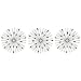 Fetco Home Décor Brinley Wall Art Piece, 12 by 12-Inch, Set of 3