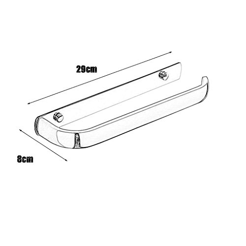 Porte-serviette de bain mural chromé et cintre de cuisine compact