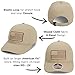 Paramount Outdoors - Waxed Cloth American Flag Cap - US Flag Cap Fits Head Size MD - 2X (Khaki)