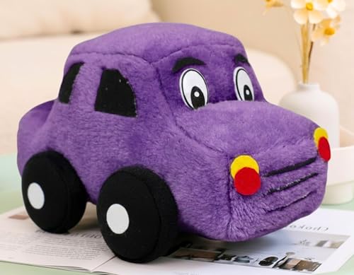Image of Tickles Car Stuffed Plush Vehicle Soft Toy for Kids Boys & Girls Birthday Gift, Room Decor (Color: Purple Size: 26 cm)