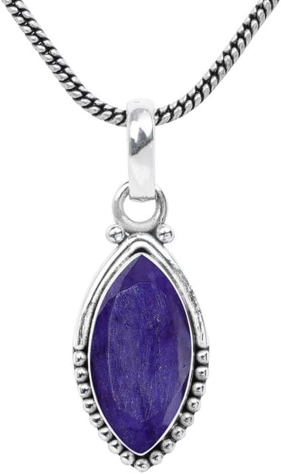 Gemstone Pendant Silver Pendant For Women Girls Gift, Natural Gemstone Pendant Necklace, Handmade Pendant, Solitaire Pendant Christmas Gift - Image 2