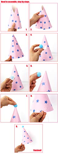 Beurio Birthday Party Cone Hats, 12 Pcs #TOP6