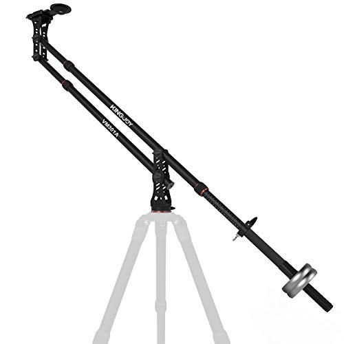 KINGJOY 70 inches Aluminum Camera Jib Arm Crane Tilt with 1/4 and 3/8-inch