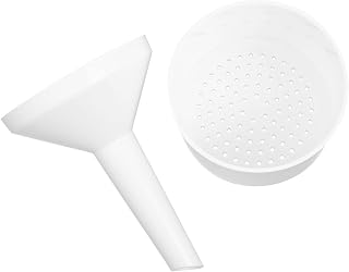 Vacuum Resistant Buchner Funnel Plastic Laboratory Filtration Tool with Acid Alkali Resistant PP Material Filter Funnel for Chemistry Experiments and Food Use