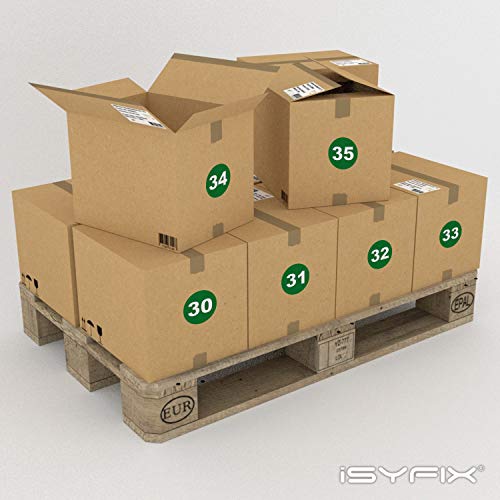 iSYFIX Green Consecutive Number Stickers, 1 to 50, 3 Inch, 1 Set by iSYFIX - Used condition - Image 5