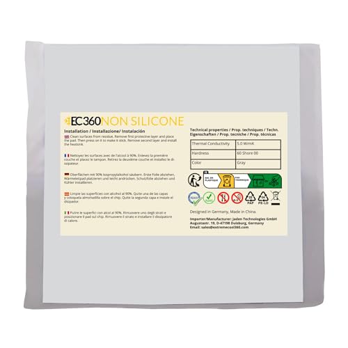 EC360® Non Silicone 5 W/MK Pad Thermique (100 x 100 x 2.5 mm) – vue 2