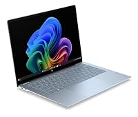 HP OmniBook Ultra Laptop (14" 3K OLED Touchscreen, Snapdragon, 32GB RAM, 1TB, Win11, QWERTZ) - Blau – Ansicht 2