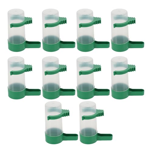 LIOOBO Dispensador Automático de Agua para Pájaros 10 Unidades Bebederos para Palomas Salida de 12 Pulgadas Diseño Resistente y Color Brillante Comederos de Agua para Mascotas