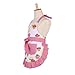 G2PLUS Kid Aprons, Toddler Apron with Pocket, Cupcake Child Apron for Christmas, Cooking, Baking, Gardening (Pink)