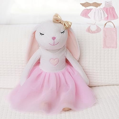 Perfecttodesignbunnyballerinastuffedanimalforgirlsplushtoydollcutedollsetdressupfor345yearoldgirlgiftforlittlegirlbirthdaychristmasage39 Urban Country Home Decor Perfectto design bunny ballerina stuffed animal for girls plush toy doll cute doll set dress up for 3 4 5 year old girl gift for little girl birthday christmas age 3 9 urban country home decor