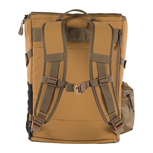 Carhartt 35L Nylon Workday Backpack, Durable Water-Resistant Pack With 15" Laptop Sleeve, Brown, One Size #TOP1