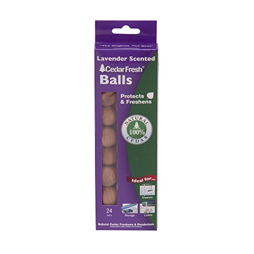 Cedar Fresh Balls with Lavender Scent, 24 Count