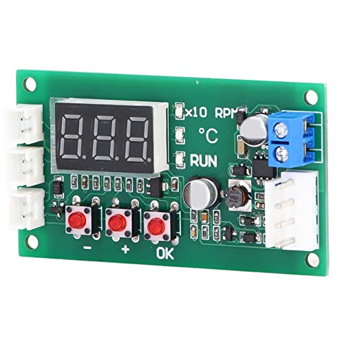 Régulateur de Température du Ventilateur Numérique, Contrôleur de Température du Ventilateur PWM à Quatre Fils, Ventilateur D'arrêt à Basse Température, Tension DC11 55 V, Fréquence 2,5 KHz et 20 KHz