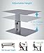 BoYata Monitor Stand, Adjustable Monitor Riser Metal Computer Stand Compatible with TV, PC, Laptop, Computer, iMac, and All Screen Display-Space Grey