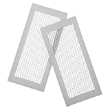 ARTIBETTER Cubierta de Ventilación de Silicona Flexible para Suelo 4X10 Pulgadas Pack de 2 Unidades Gris Deflector Antipolvo para Calefacción por Conductos en Sótanos y Autocaravanas