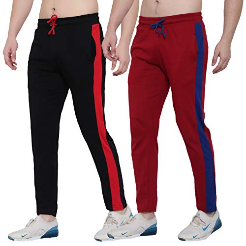 Image of FASHA Men's Cotton Track Pant | Men's Casual Wear Trousers Pack of 2