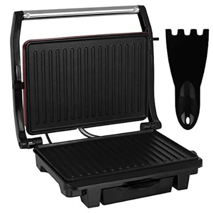 Dunlop Kontaktgrill 1000W Tischgrill elektrisch Elektrogrill Balkon Partygrill Sandwichtoaster Gartengrill Barbecuegrill – Bild 3