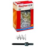 Fischer GK 100x Tasselli Specifici per Cartongesso, Include Accessorio di Montaggio...