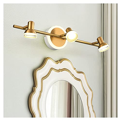 Aplique espejo luz frontal creativo para baño de apartamento y hotel moderno