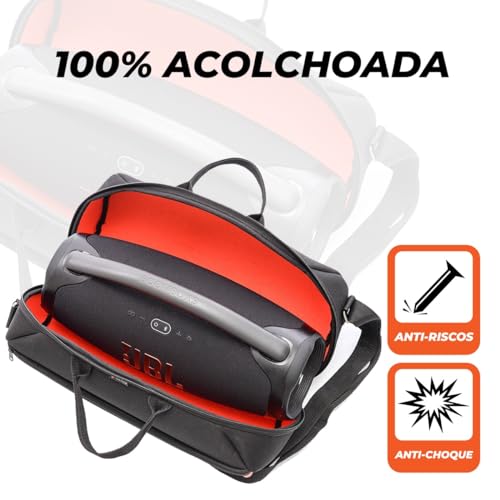Bolsa Case Capa Bag Triboshop para Boombox 3 2 1 Com Bolso Alça Resistente - Resistente a Agua, Acol