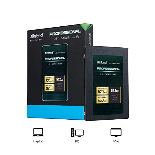 Inland Pro 512GB SSD 3D NAND SATA III 2.5" 7mm Internal Solid State Drive by INLAND - Used condition - Image 6