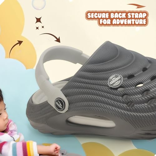 Image of ASIAN Hoogly-02 Kids Clogs with Lightweight Design, Soft Cushioning | Breathable, Flexible, Anti-Slip Grip, Comfortable for Playtime, Travel