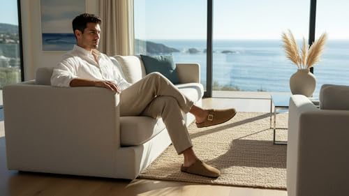 Image of Big Fox PU Cork Lightweight Sandals For Men