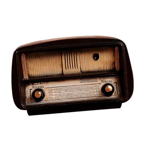 Radio vintage en résine modèle miniature décoration intérieure rétro