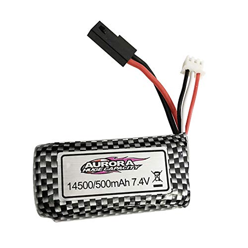 TEQIN Batterie Lipo 7,4 V 1000 mAh / 7,4 V 500 mAh pour XLH Xinlehong 9130 9136 9137 Q901 Q902 Q903 1/16 2,4 G RC pièces de voiture 7,4 V 500 mAh Cover