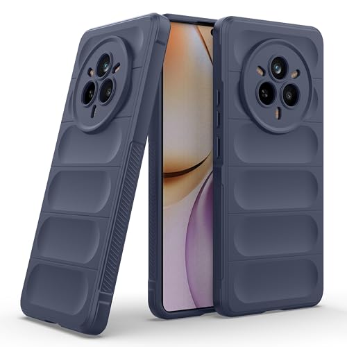 Image of amazon basics Back Case Cover for Realme 14 Pro 5G | Compatible for Realme 14 Pro 5G Back Case Cover | Liquid Silicon Magic with Camera Protection | Sapphire