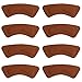 EXCEART 8 Paires Talon Liner Grip Auto-Adhésif Talon Coussin Insérer Tapis pour Hommes Et Femmes Oignon Talon Glisser Cal Cloques Brun