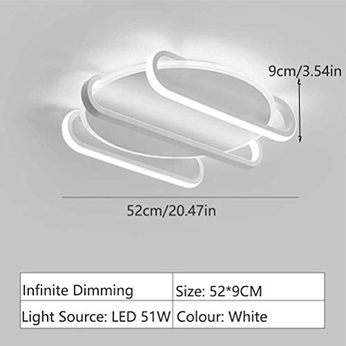 Plafonnier LED dimmable contre la fatigue visuelle, lampe télécommandée 20 pouces - 3