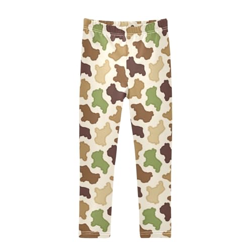 Puppy Biscuits Girls Leggings,Workout Leggings for Girls Toddler Athletic Leggings Size for 3-10T