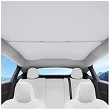 Klutchtech for Tesla Model Y Juniper Sunshade Roof 2025 2026, Foldable Heat Insulation Sunshade Compatible with Tesla Model Y Accessories 2025 2026 (Grey)
