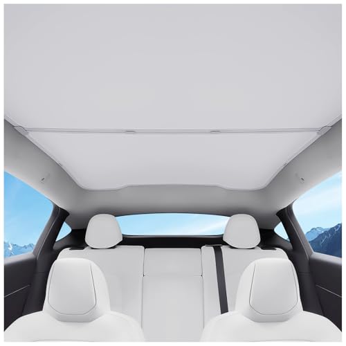 Klutchtech for Tesla Model Y Juniper Sunshade Roof 2025 2026, Foldable Heat Insulation Sunshade Compatible with Tesla Model Y Accessories 2025 2026 (Grey)