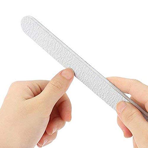 50Pcs Wooden Nail Files 180/240 Grit For Natural Nail, Bending Without Breaking #TOP4