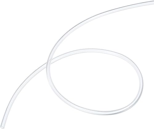 Miniatura 75 de YOKIVE Tubo de silicona, transferencia de agua, ideal para bomba (transparente, 0.118x0.157 in IDxOD, 16.4 ft)